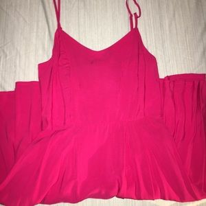 Hot Pink Casual Dress